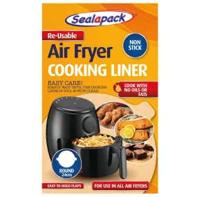 Reusable Air Fryer Liner - 24cm - Brown - By Sealapack