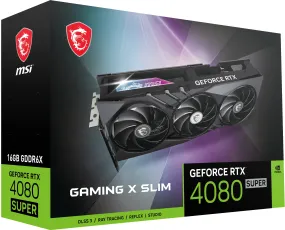 Rtx 4080 Super 16Gb Msi Gaming X Slim Gddr6x 3Fan