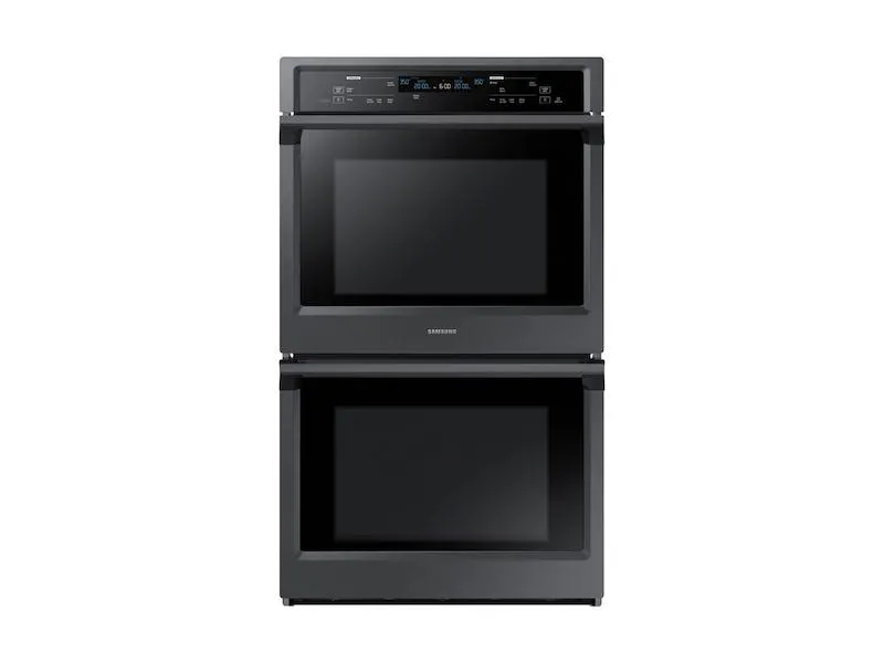 Samsung NV51K6650DG 30" Smart Double Electric Wall Oven with Steam Cook in Black Stainless Steel