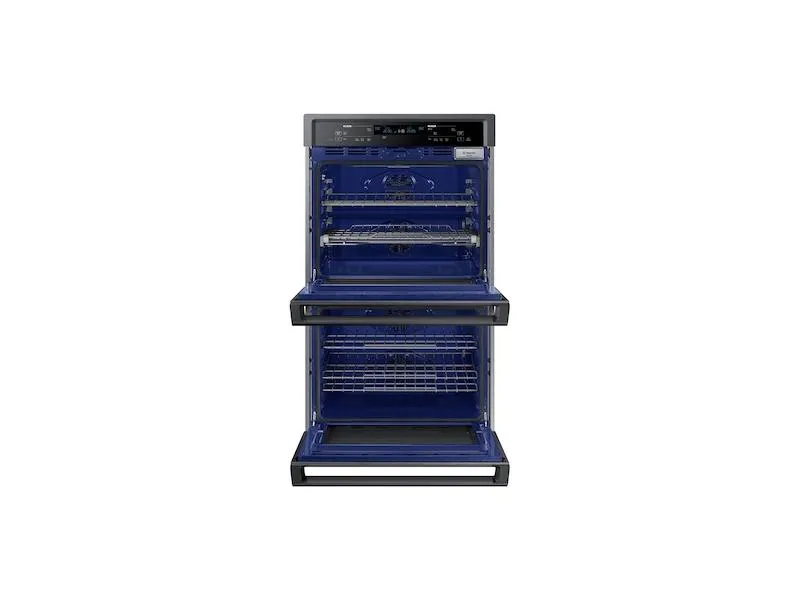 Samsung NV51K6650DG 30" Smart Double Electric Wall Oven with Steam Cook in Black Stainless Steel