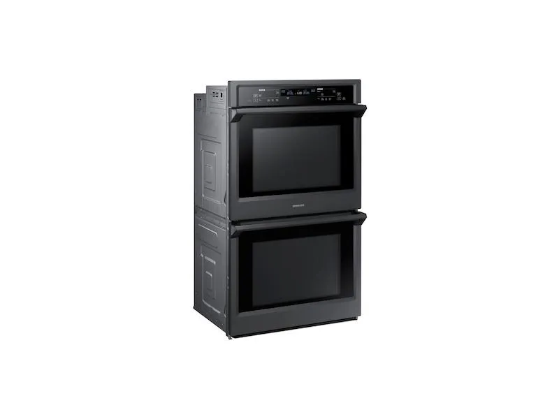 Samsung NV51K6650DG 30" Smart Double Electric Wall Oven with Steam Cook in Black Stainless Steel