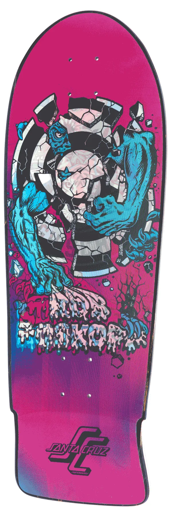 SANTA CRUZ X STRANGER THINGS ROSKOPP DEMOGORGON   LENTICULAR DECK  10.25“