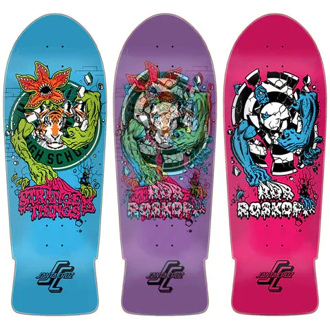 SANTA CRUZ X STRANGER THINGS ROSKOPP DEMOGORGON   LENTICULAR DECK  10.25“