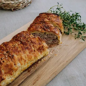 Sausage & Rosemary Plait