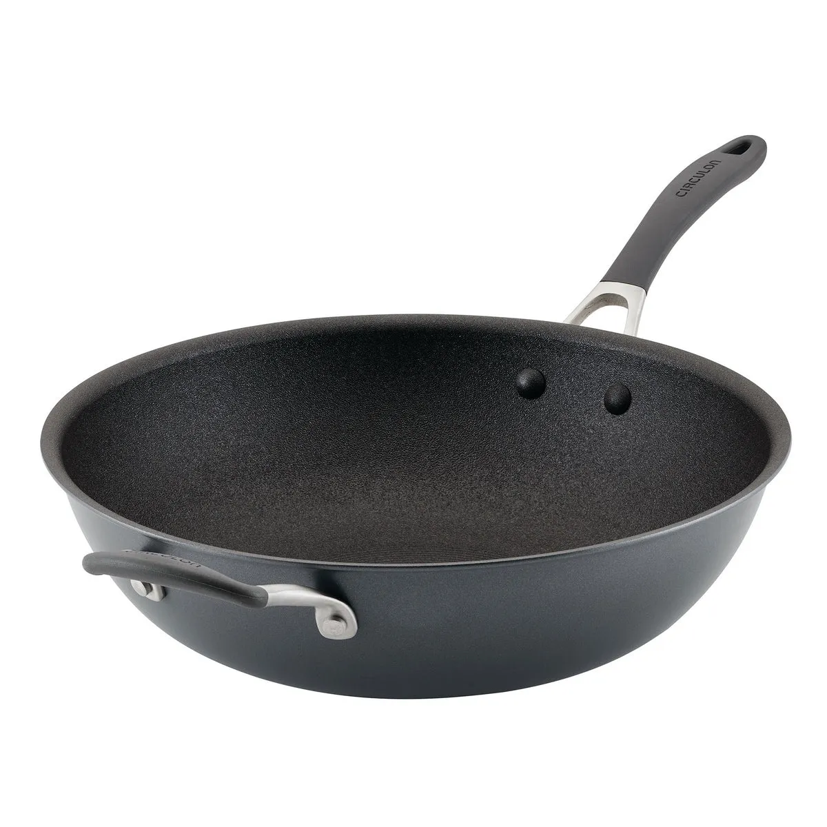 ScratchDefense Extreme Non-Stick Wok & Helper Handle - 34cm