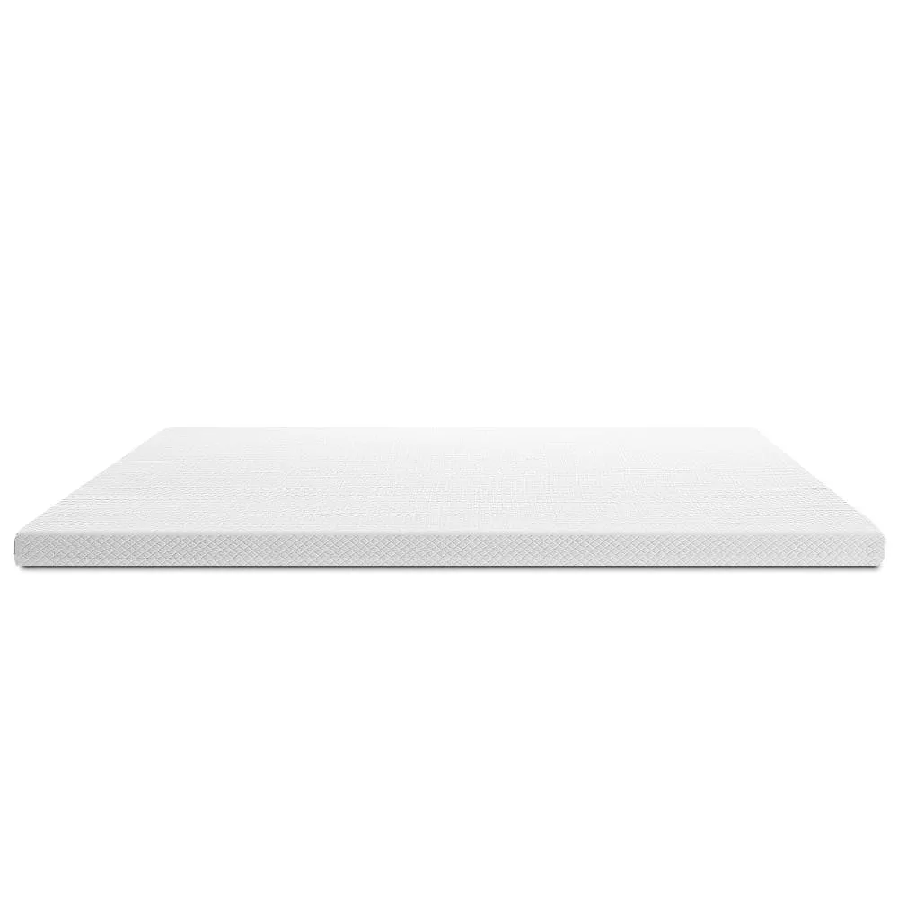 Single Size | Memory Foam Mattress Topper w/Cover 8cm