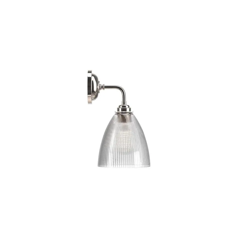 Skinny Ribbed Glass Bathroom Wall Light Ledbury