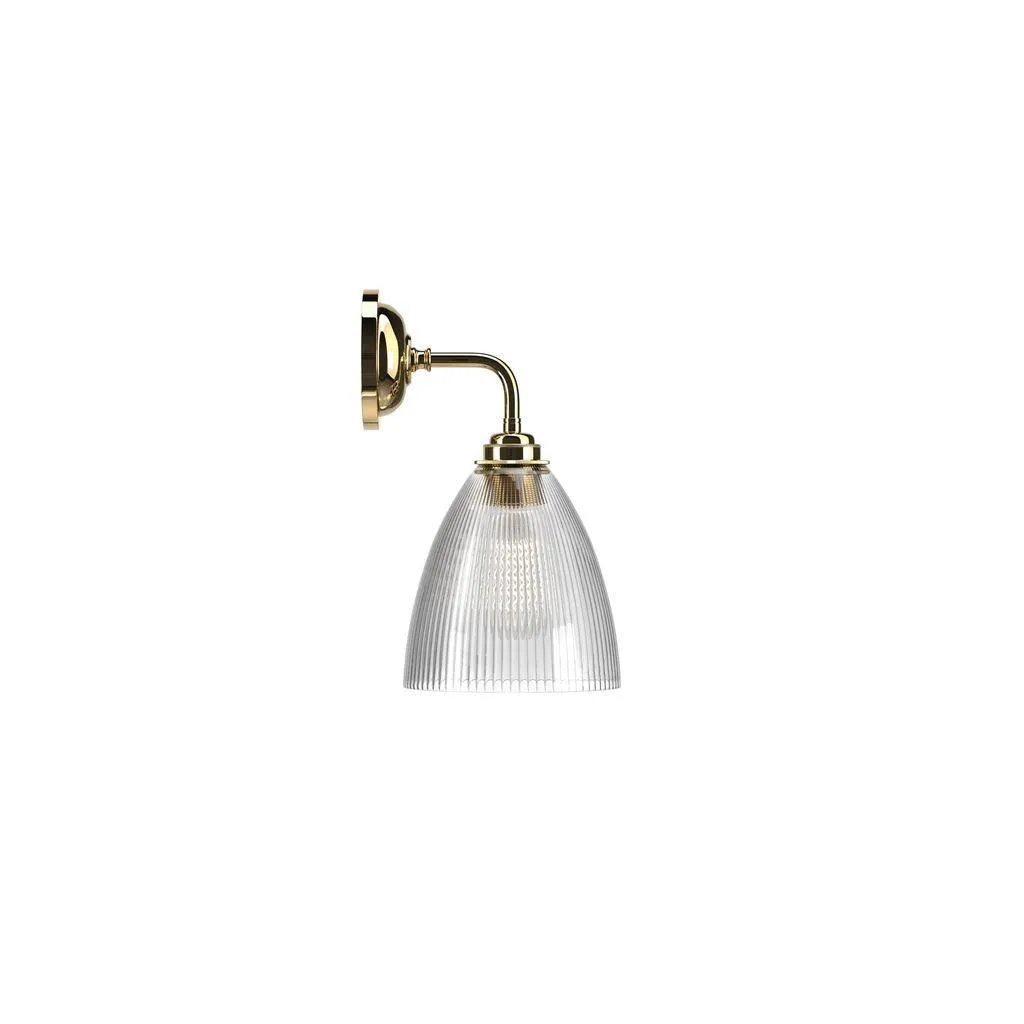 Skinny Ribbed Glass Bathroom Wall Light Ledbury