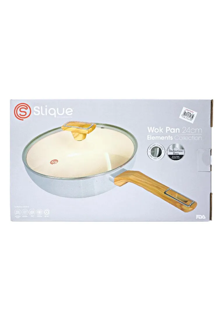 Slique Element Collection Ceramic Wok 24cm