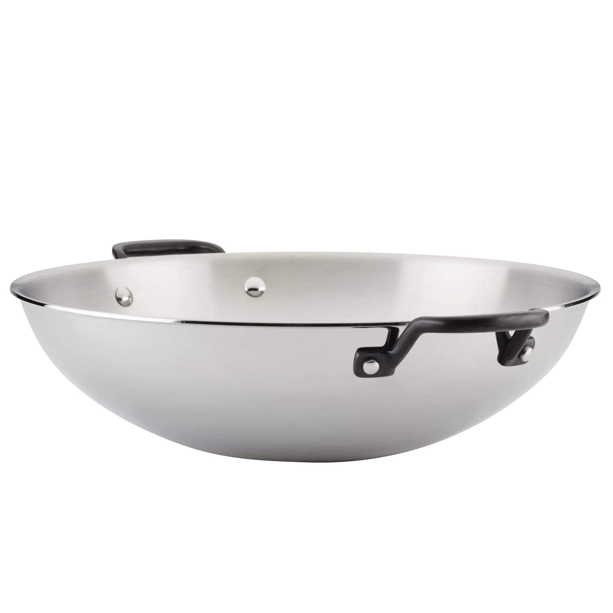 Stainless Steel 5-Ply Clad 15-Inch Wok