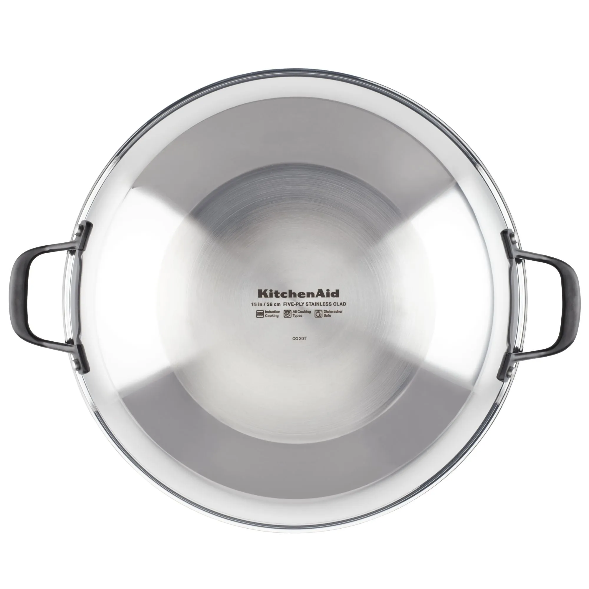 Stainless Steel 5-Ply Clad 15-Inch Wok