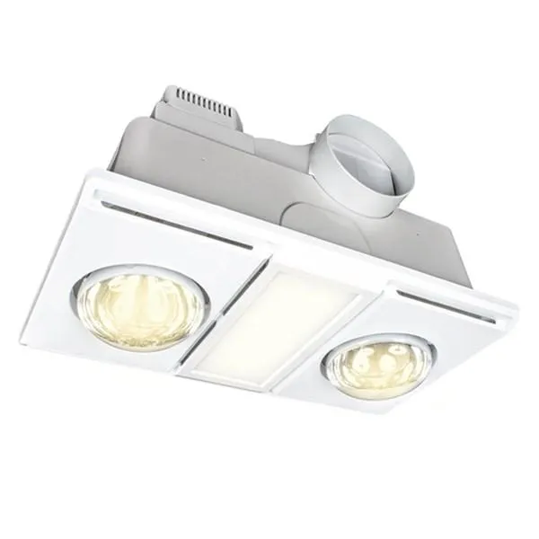 Supernova-II 3-in-1 Bathroom Mate - 2 1 CCT LED Light in White