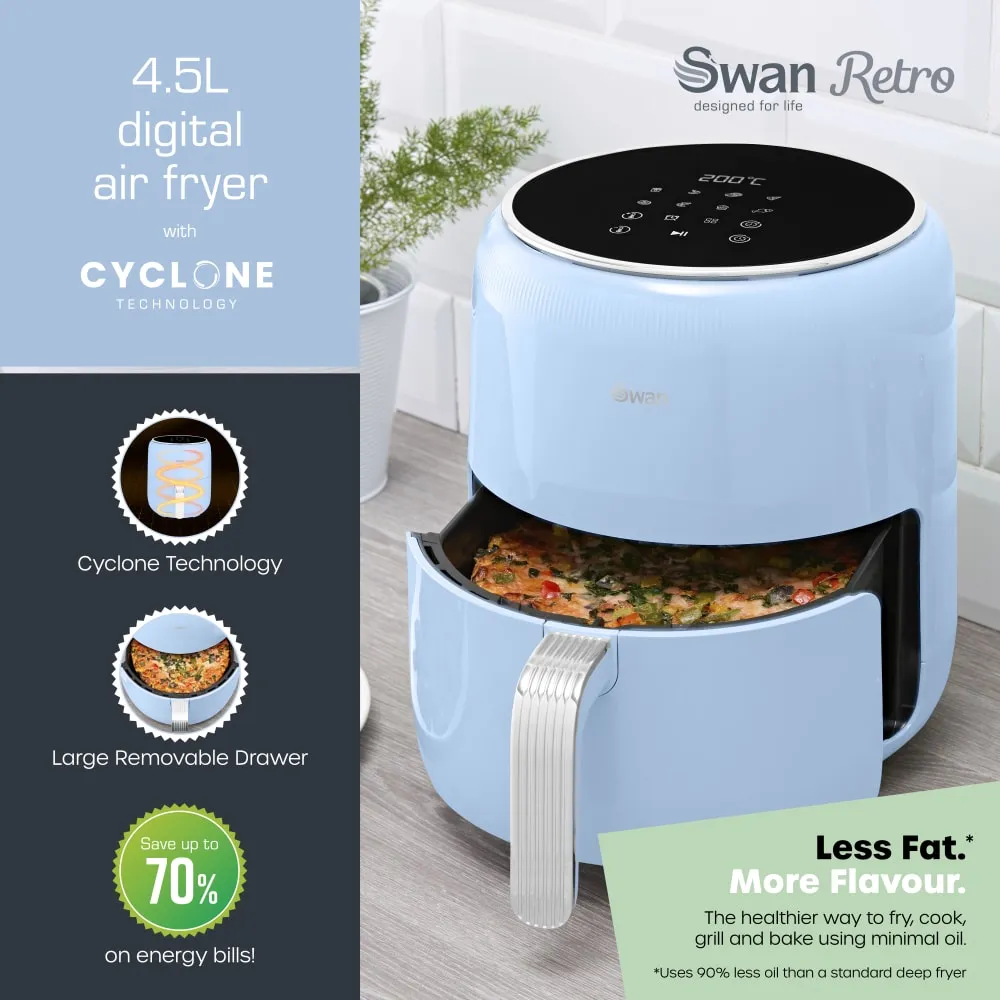 Swan Retro 4.5L Air Fryer