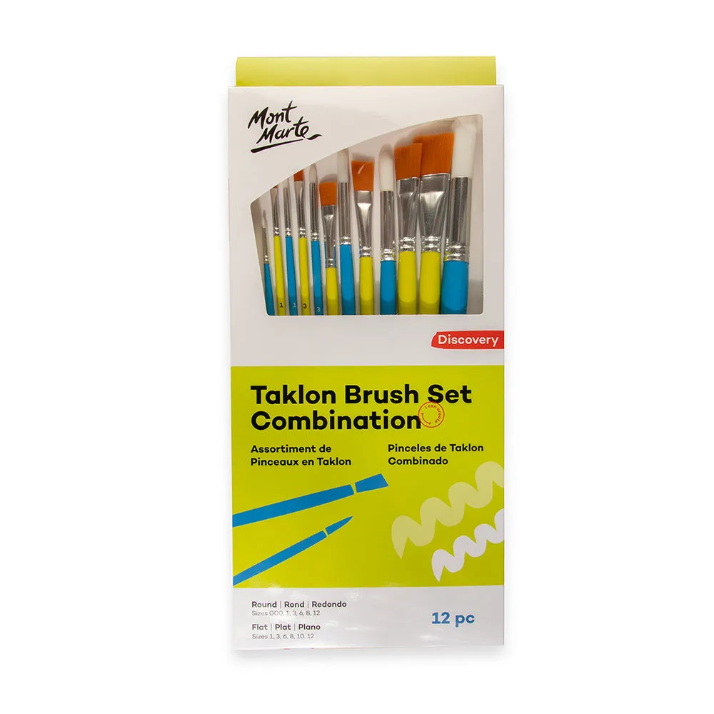 Taklon Brush Set Combination Discovery 12pc