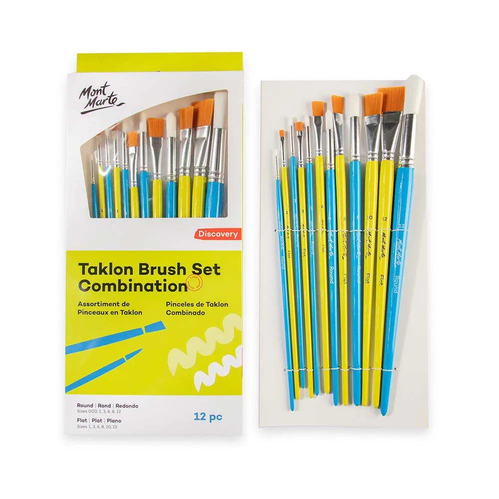 Taklon Brush Set Combination Discovery 12pc