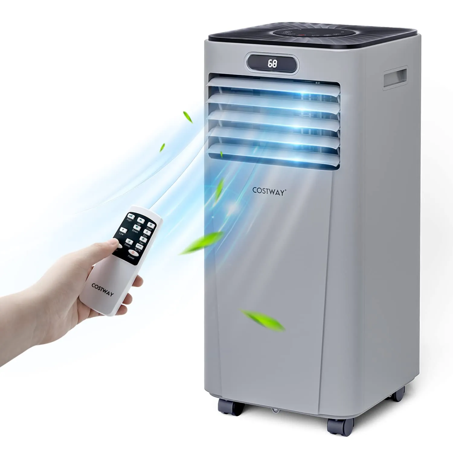 Tangkula 10000BTU Portable Air Conditioner, with Drying, Fan, Sleep Mode, 2 Speeds