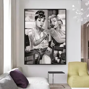 Tattoo Classic - Audrey Hepburn and Marilyn Art