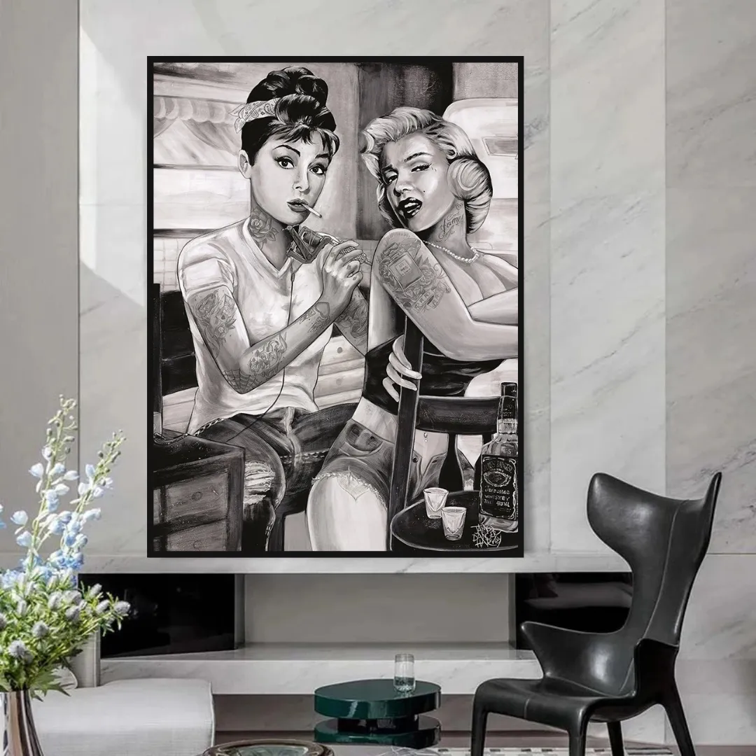 Tattoo Classic - Audrey Hepburn and Marilyn Art