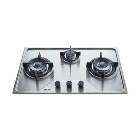 Tecno-TS7633TRSV 3-Burner 76cm Stainless Steel Hob