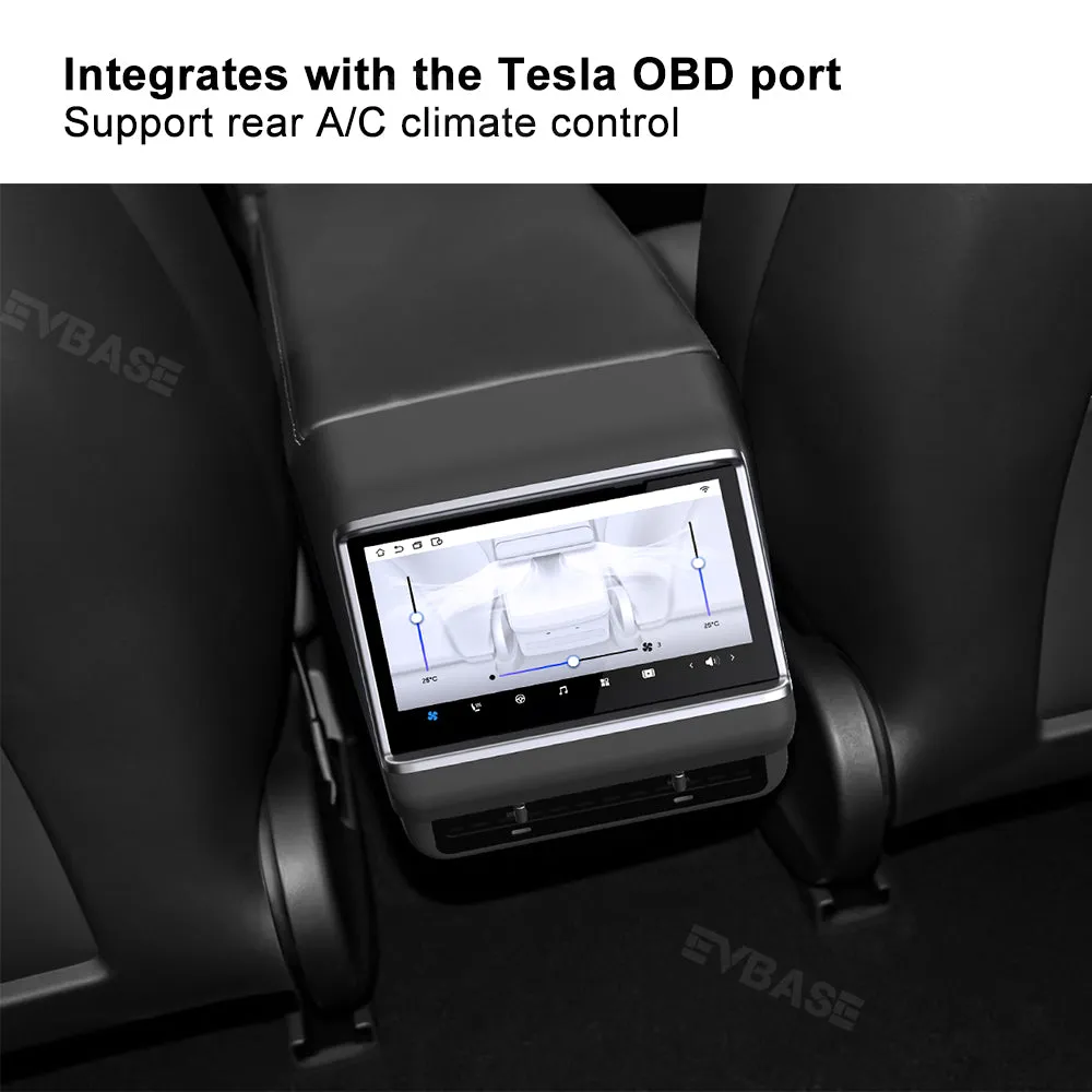 Tesla Rear Entertainment Intelligent Climate Control Touch Screen 7.5 inch for Model 3/Y