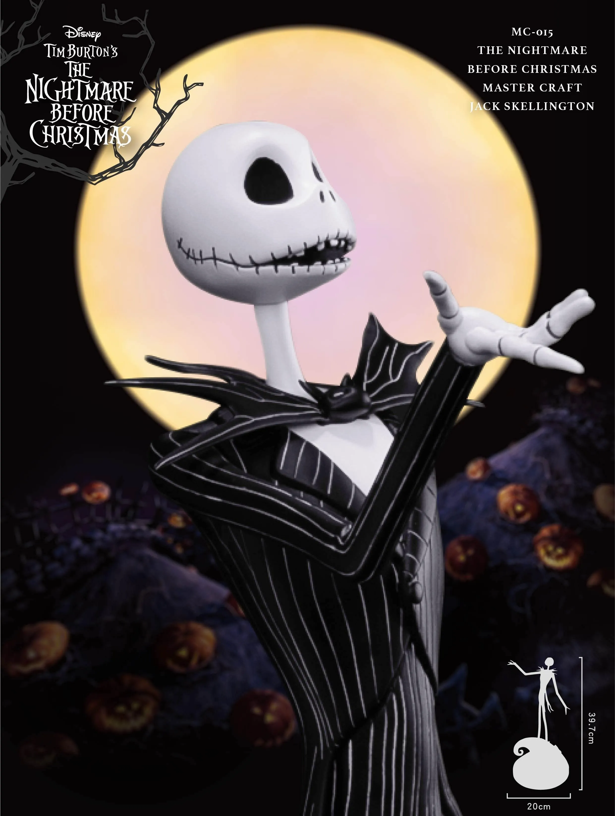 The Nightmare Before Christmas Master Craft Jack Skellington Table Top Statue