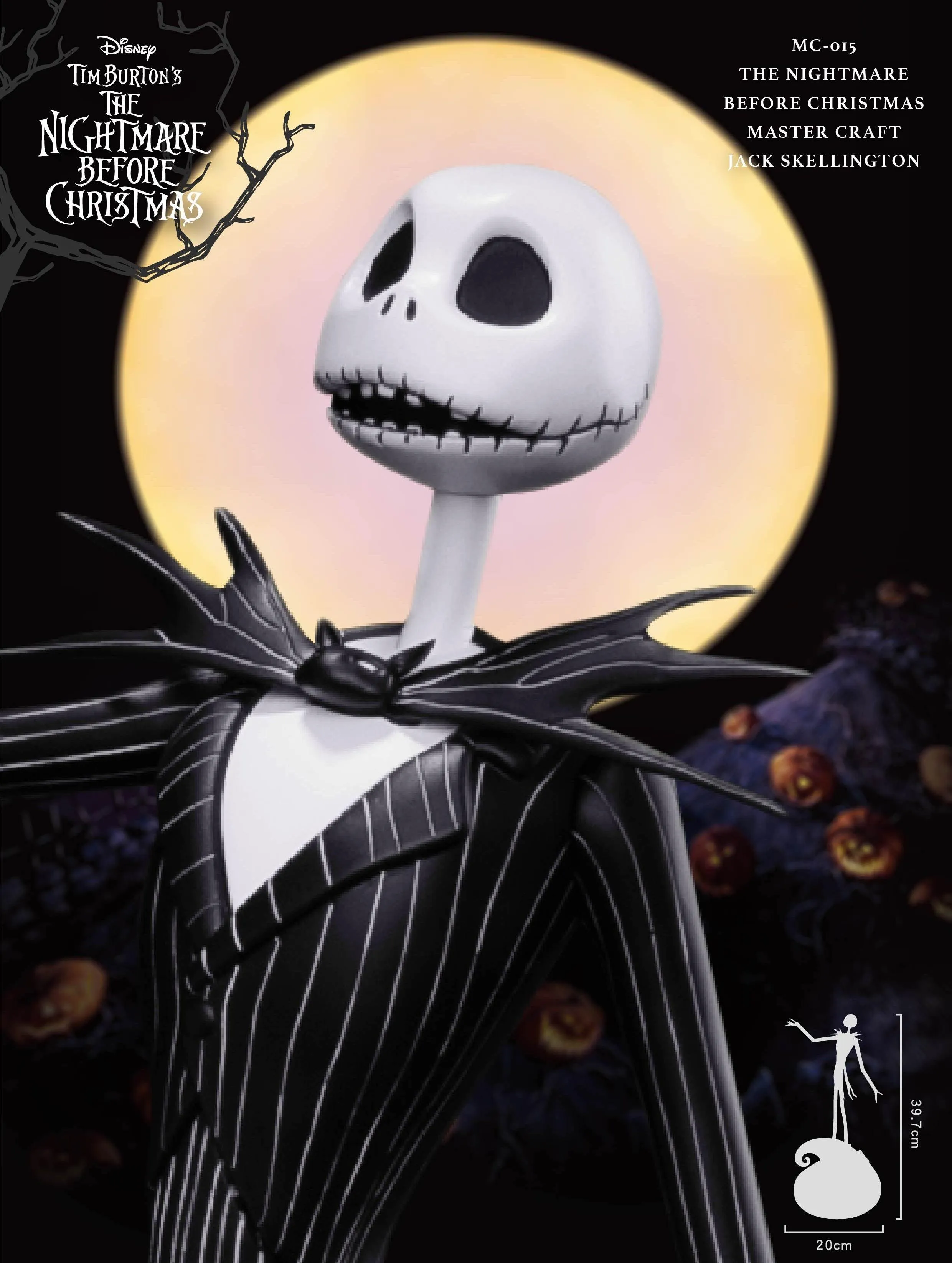 The Nightmare Before Christmas Master Craft Jack Skellington Table Top Statue