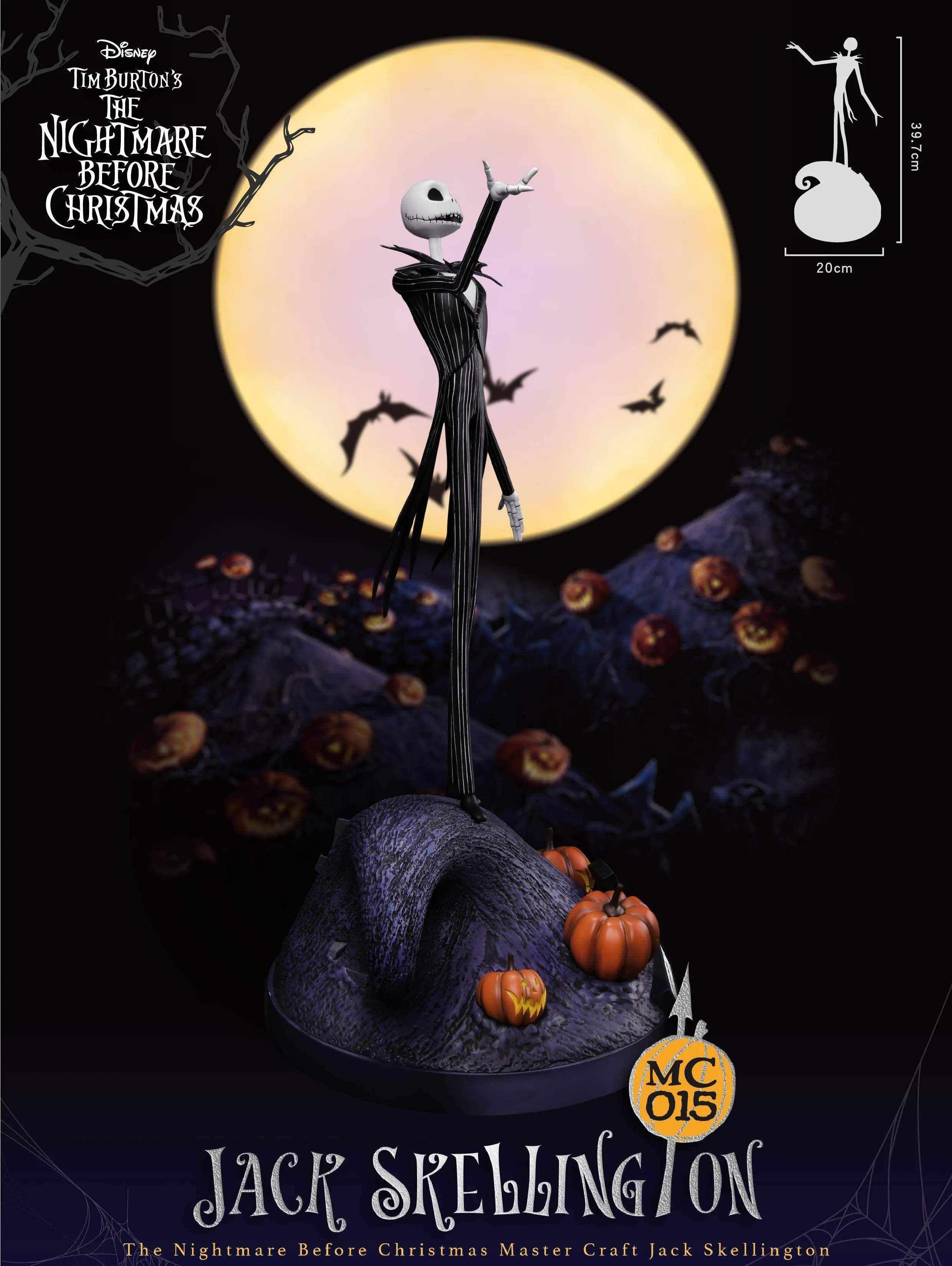 The Nightmare Before Christmas Master Craft Jack Skellington Table Top Statue