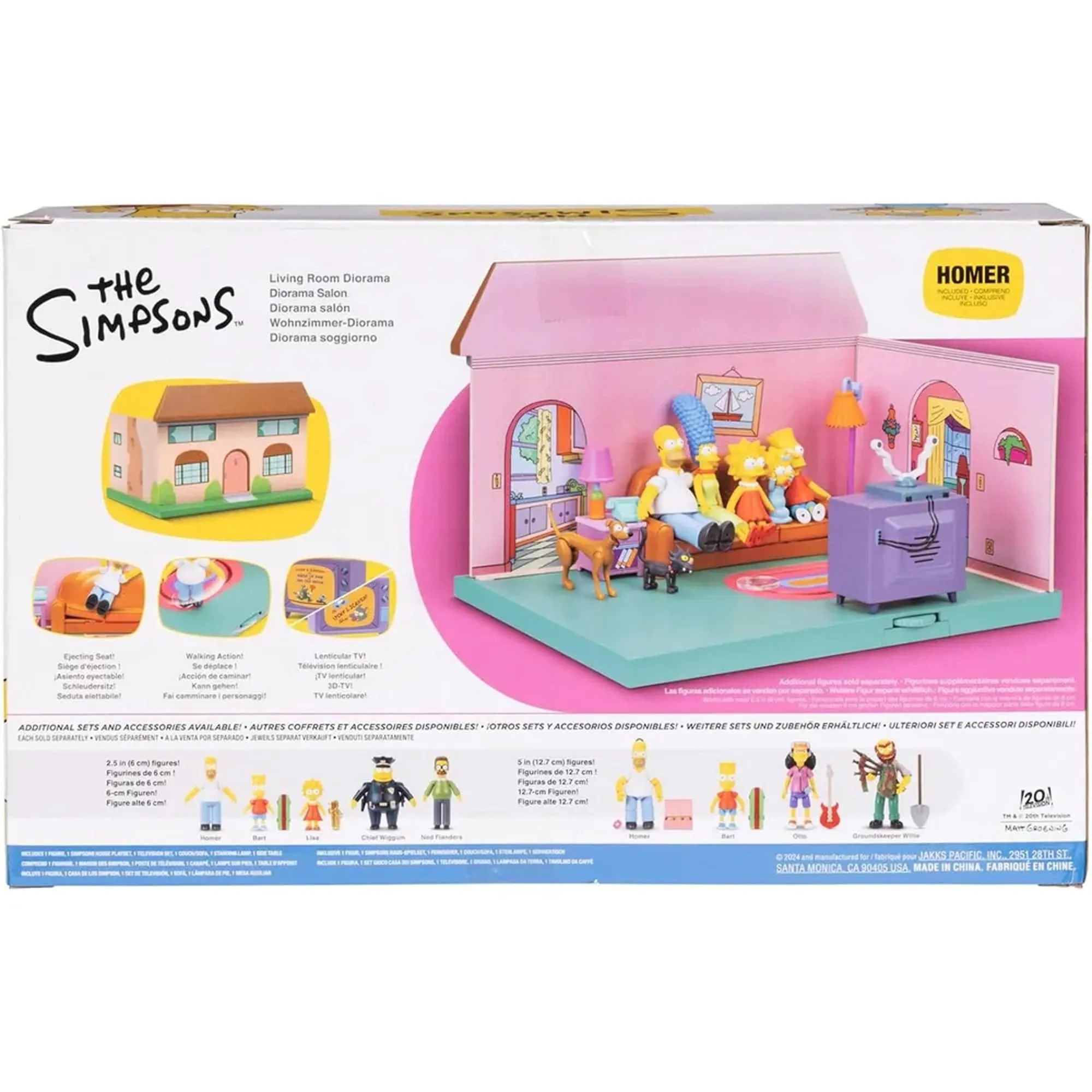 The Simpsons Living Room Diorama Playset by Jakks Pacific