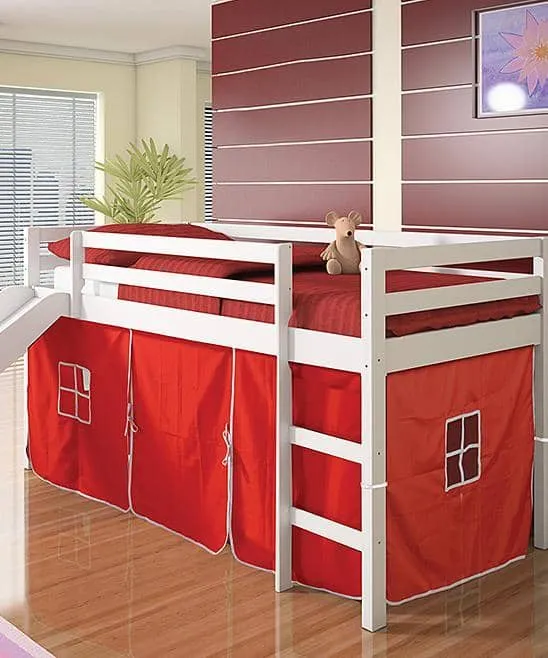 Thomas Kids Bed with Slide and Red Tent