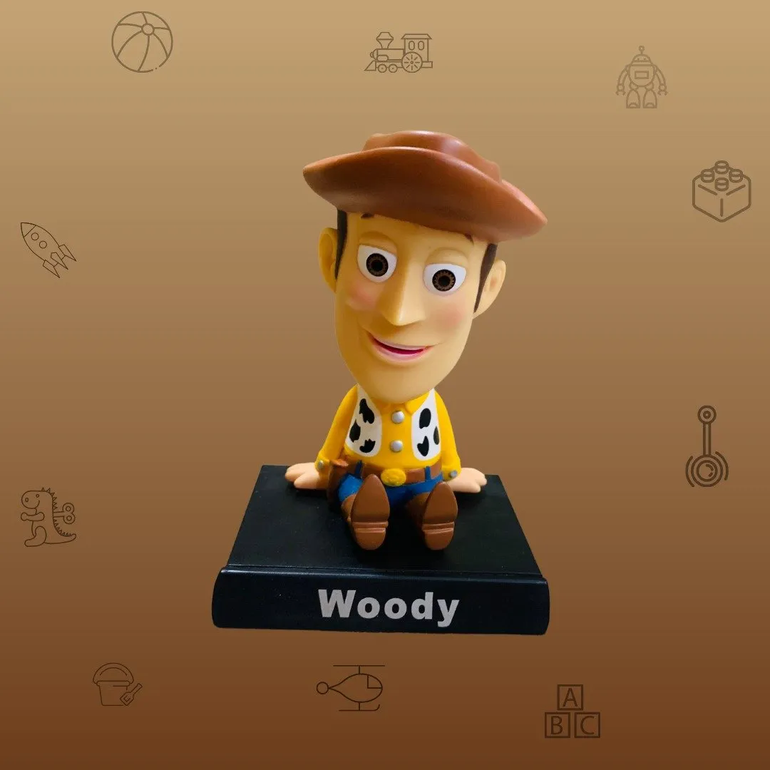 Toy Story | Woody Bobblehead With Mobile Holder | 13.5 Cms |