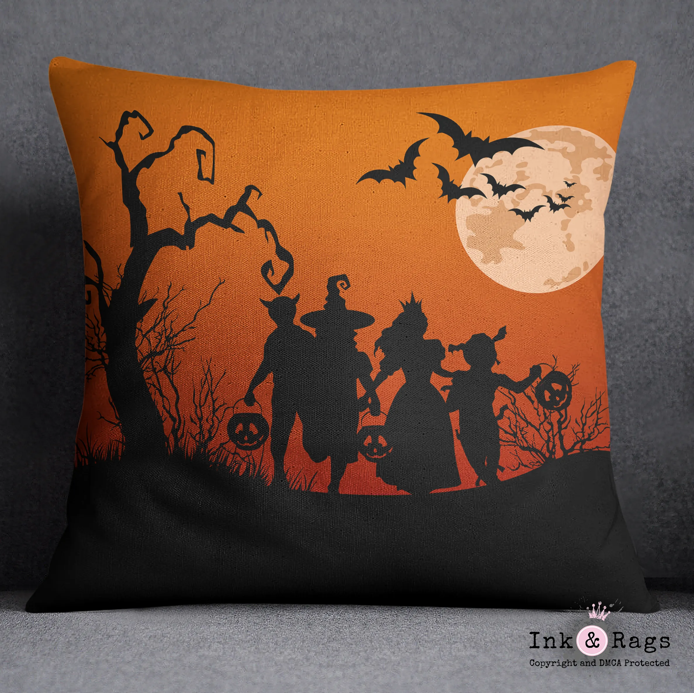 Trick or Treat Halloween Pillow