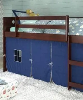 Tristan Loft Bed with Blue Tent