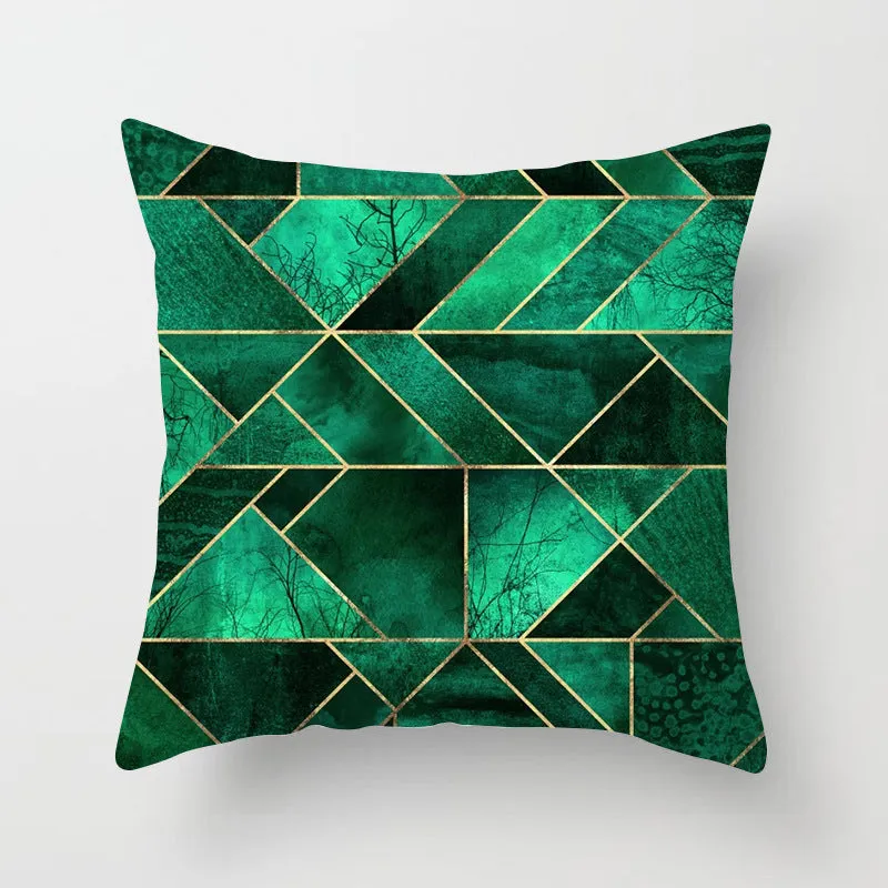 Tropical Leaf Cactus Throw Pillow  Covers