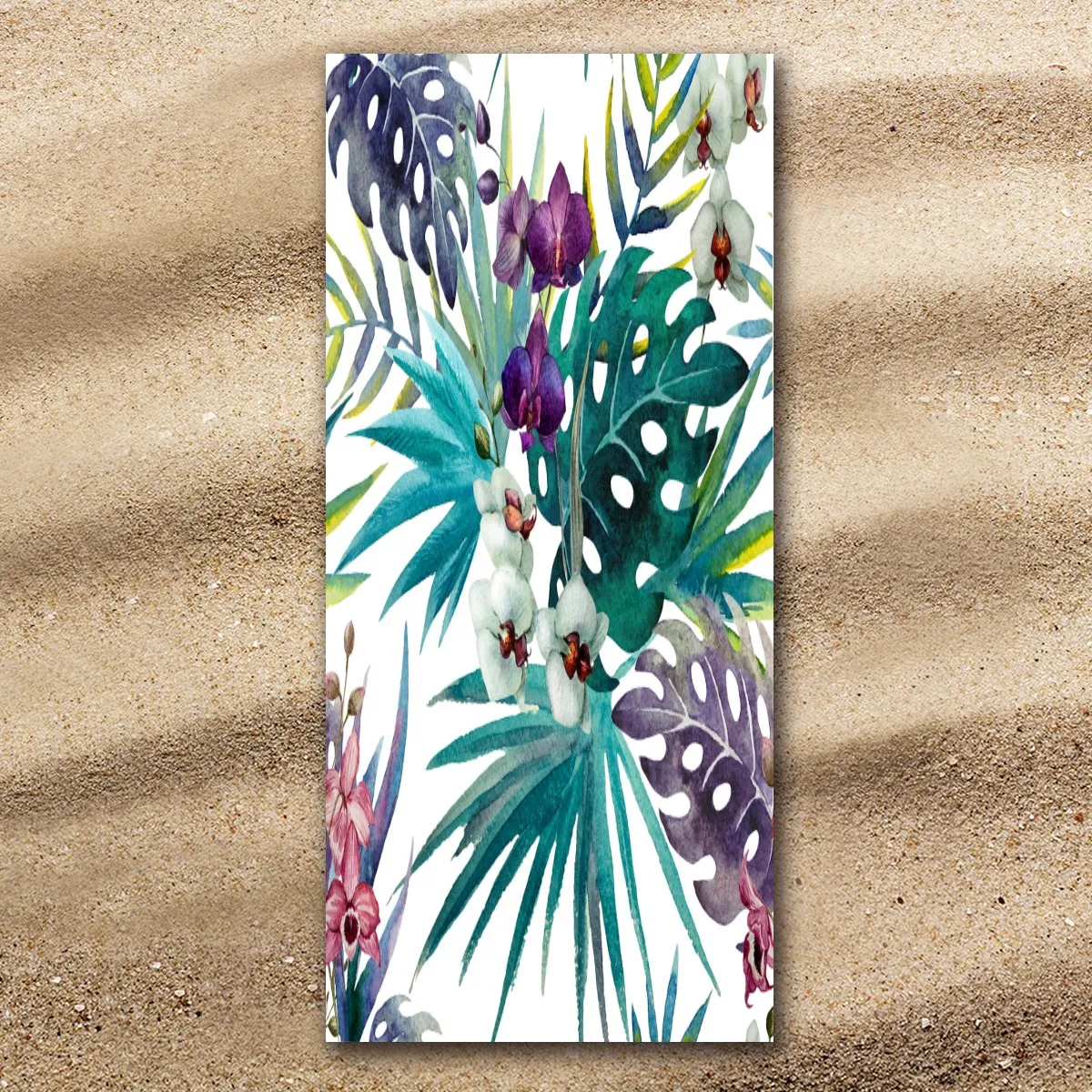 Tropical Orchids Extra Large Towel