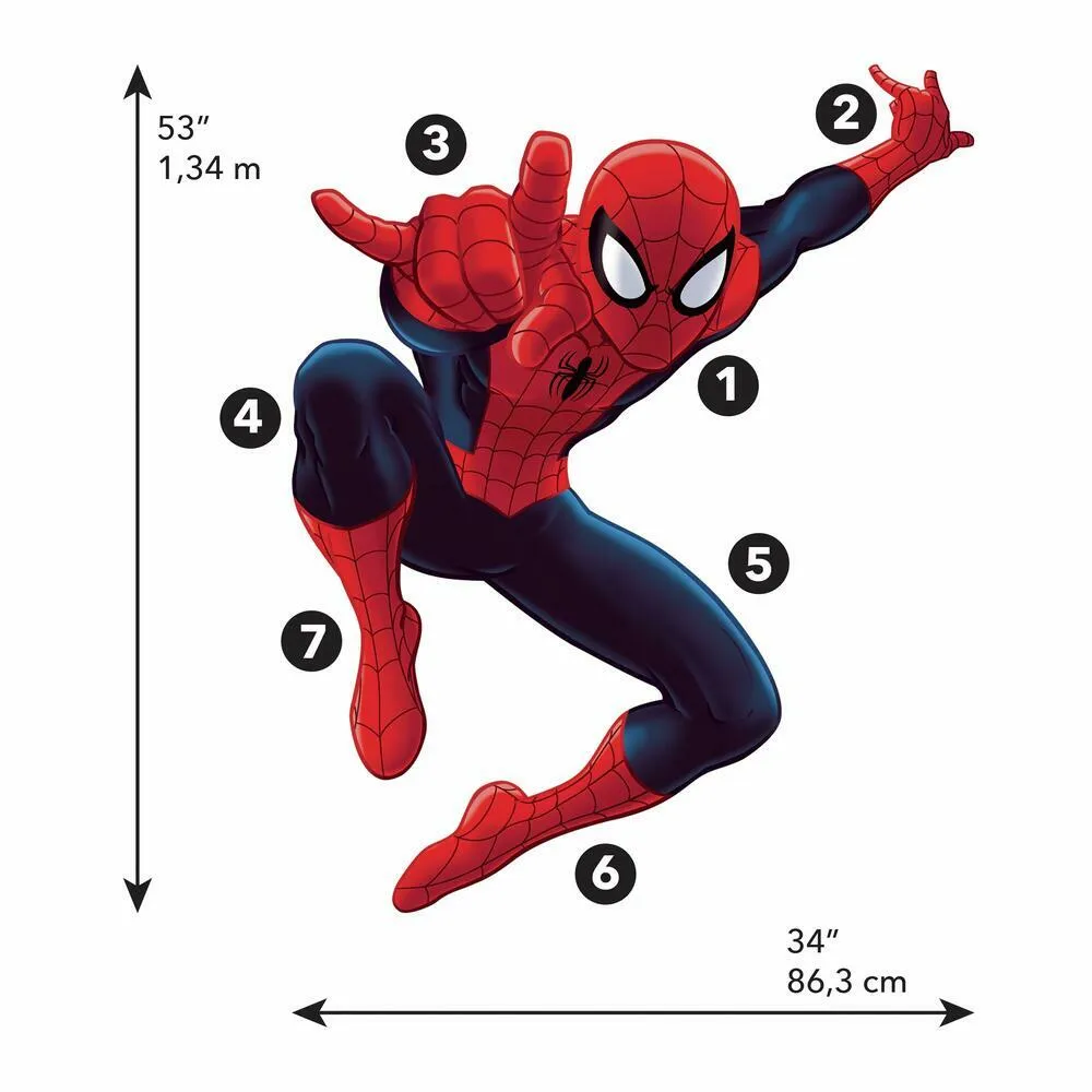 Ultimate Spider-Man Giant Peel and Stick Wall Decals