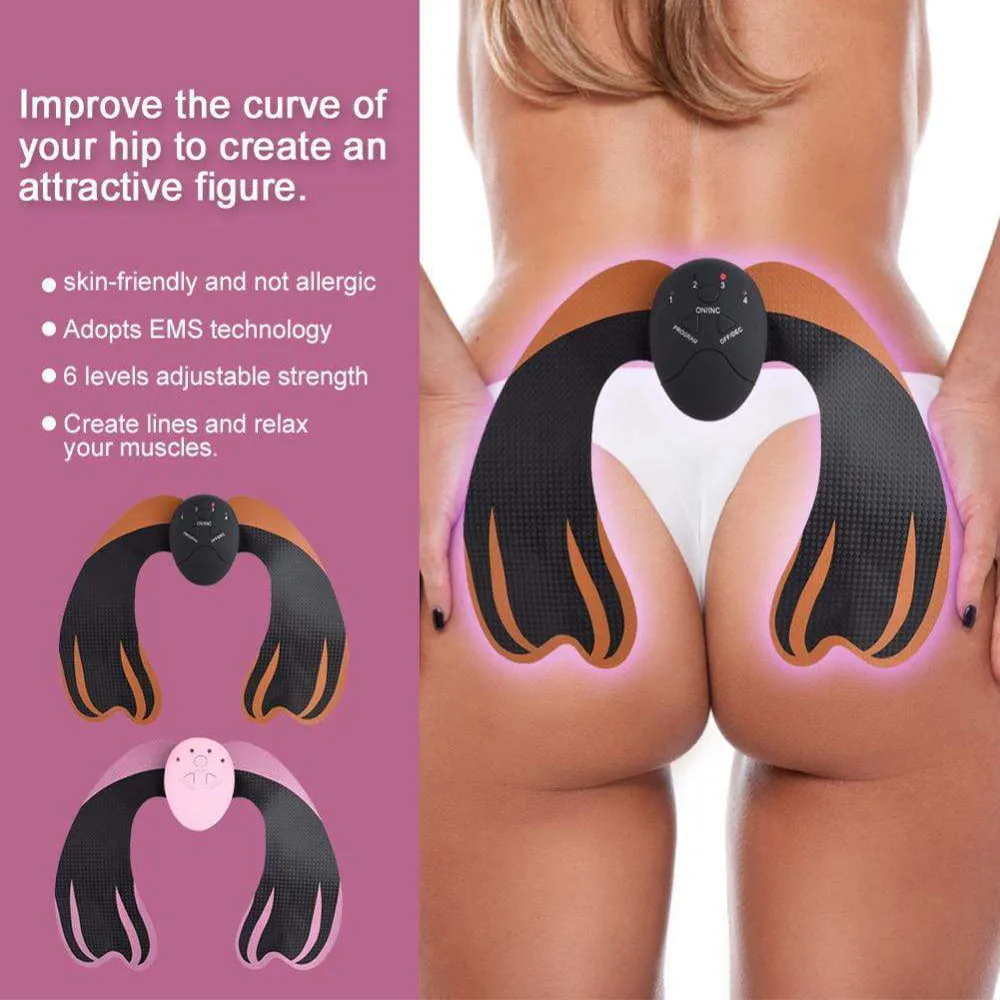 USB Rechargeable Hip Trainer Butt Lifting Sculping Massager