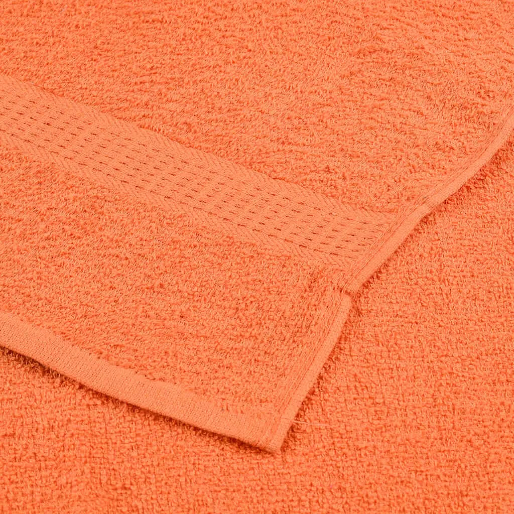 vidaXL 12 Piece Towel Set Orange 360 gsm 100% Cotton