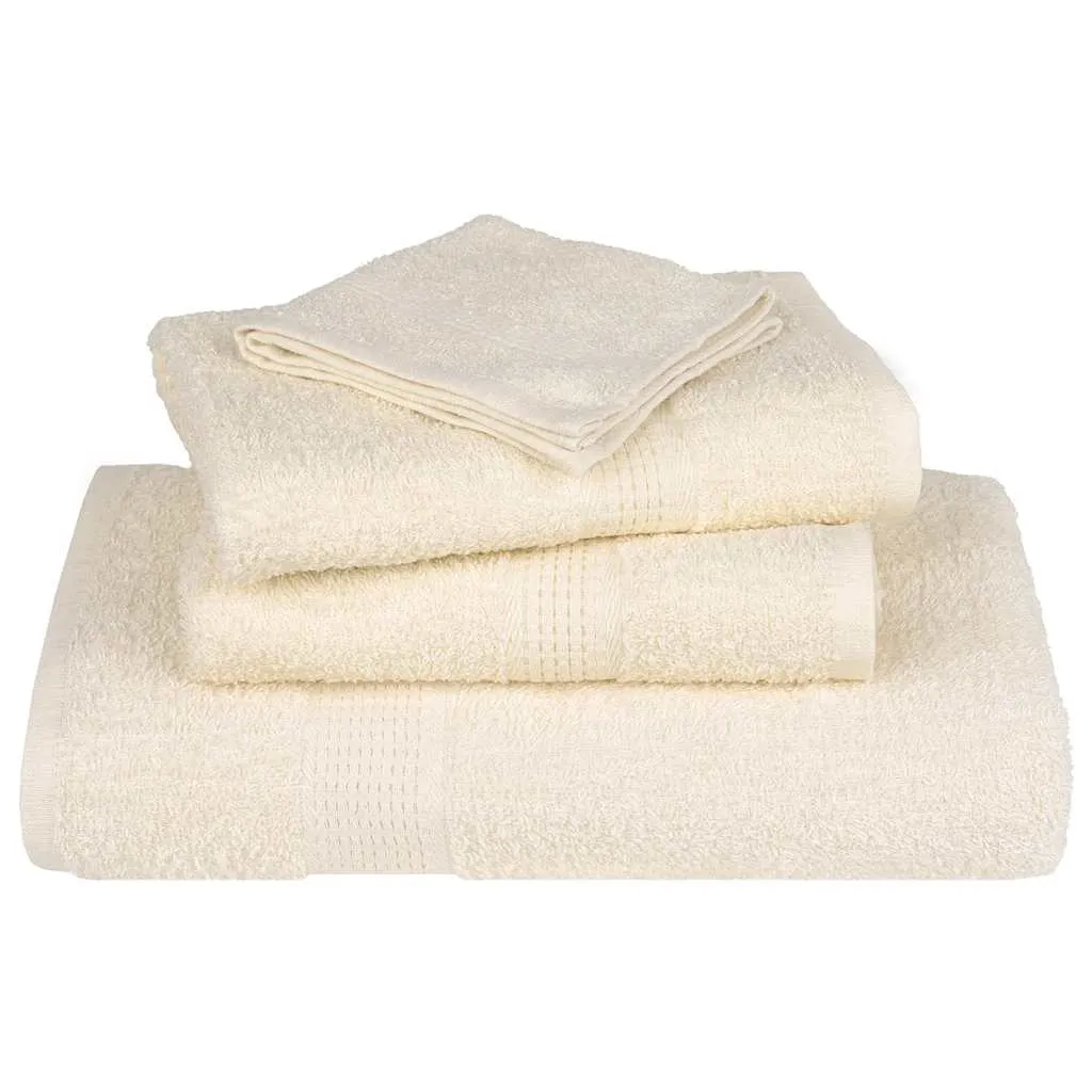 vidaXL 8 Piece Towel Set Cream 360 gsm 100% Cotton