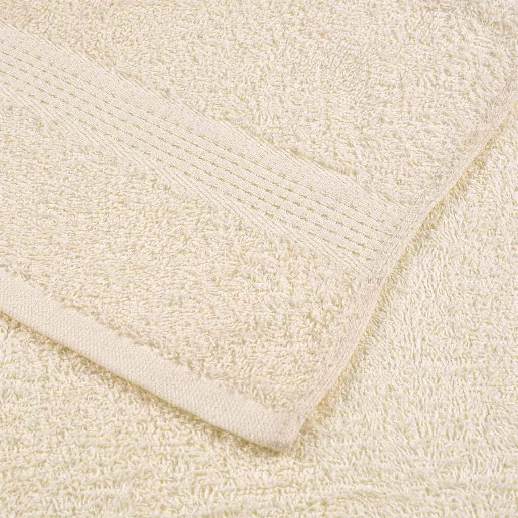 vidaXL 8 Piece Towel Set Cream 360 gsm 100% Cotton