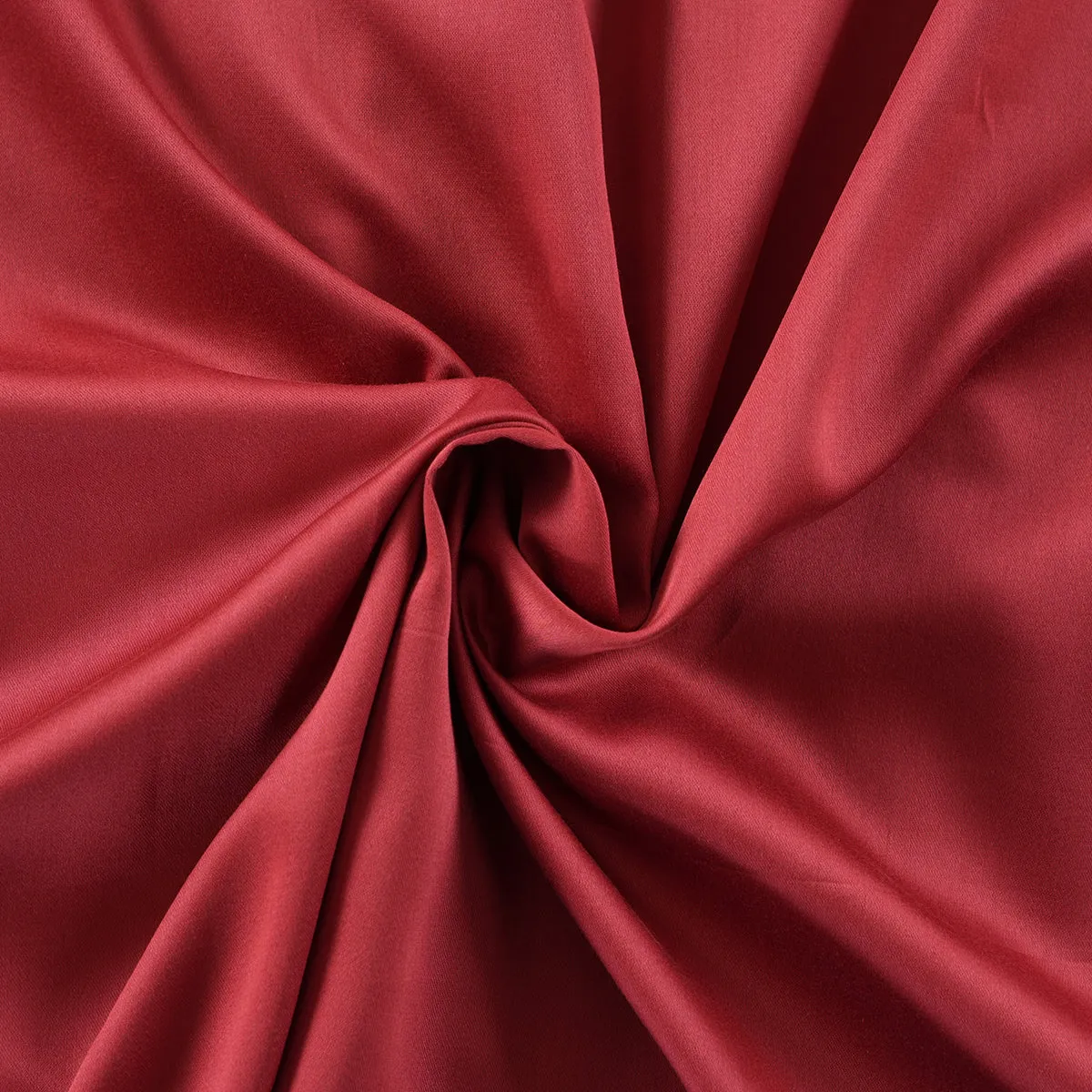 Viola Plain 100% Cotton Sateen Brick Red Bed Sheet