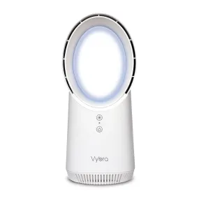 Vybra Solo Rechargeable Bladeless and Cordless Desktop Fan White