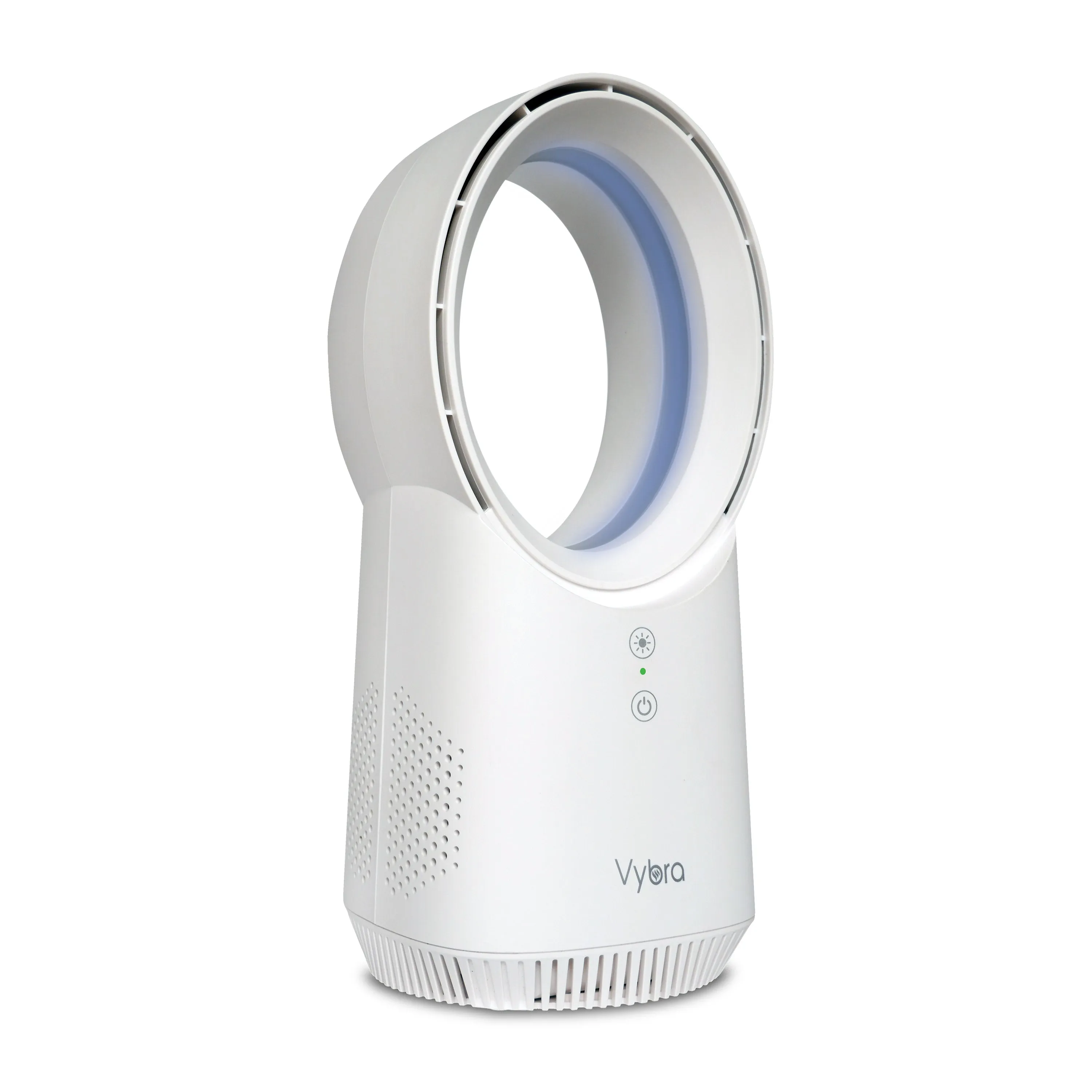 Vybra Solo Rechargeable Bladeless and Cordless Desktop Fan White