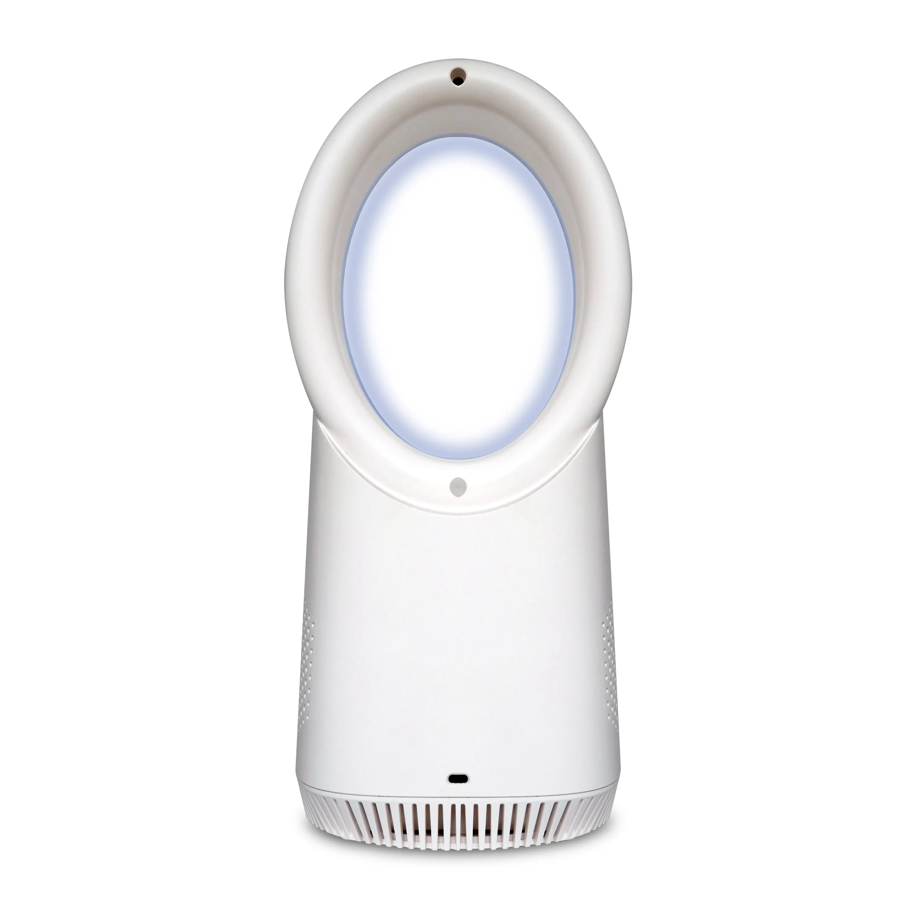 Vybra Solo Rechargeable Bladeless and Cordless Desktop Fan White