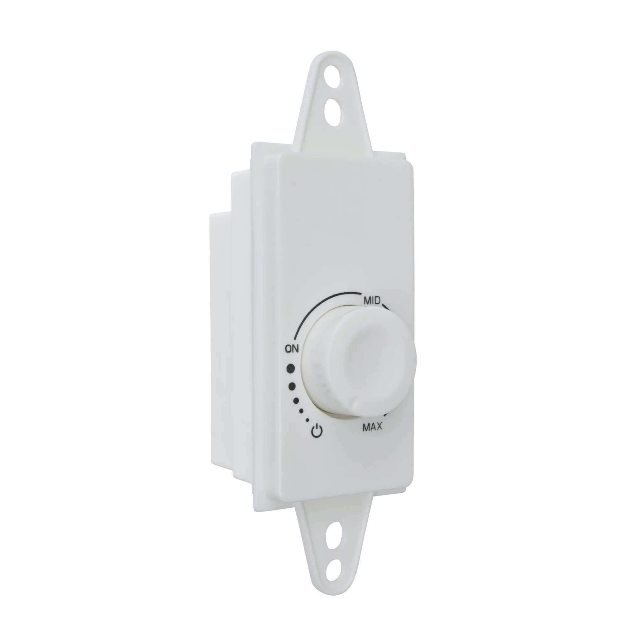 Wall Mounted 0-10V Variable Dial Speed Controller For ECMF Series Fans. Fits Standard Electrical Boxes and Light Switch Plate Covers.