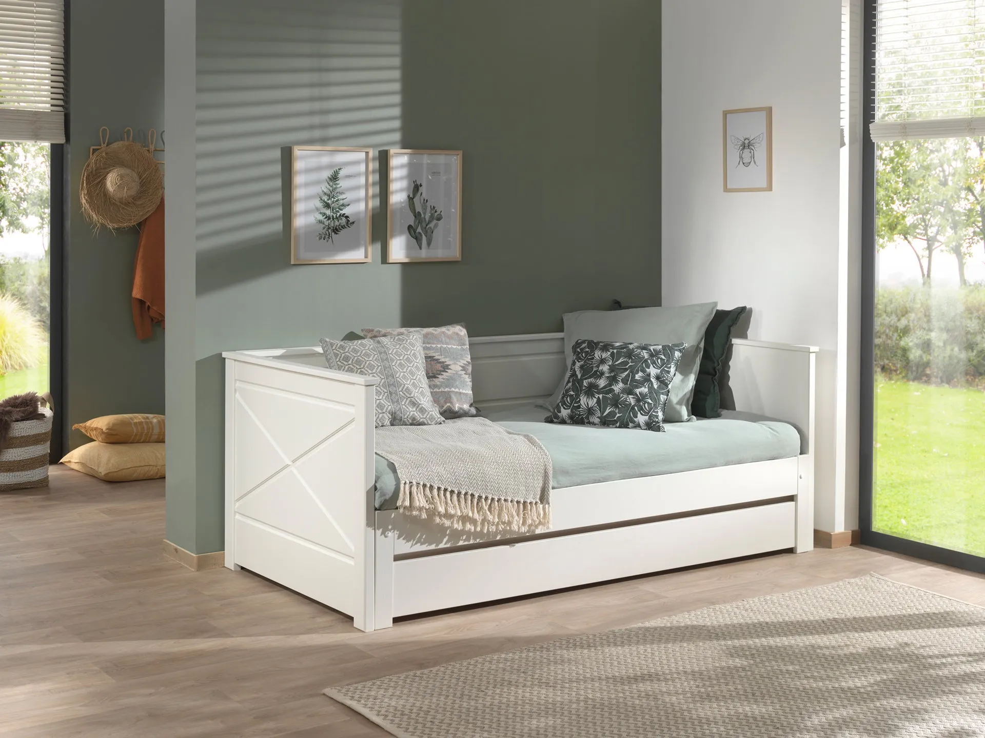 White PINO Captain Bed with trundle