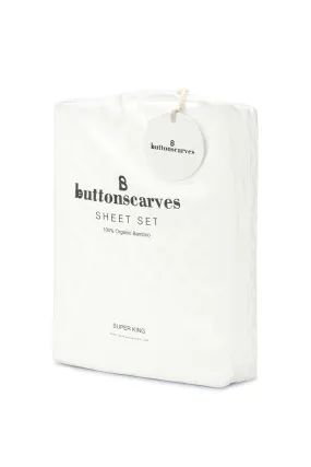 Wicker Bed Sheet Super King - Super White