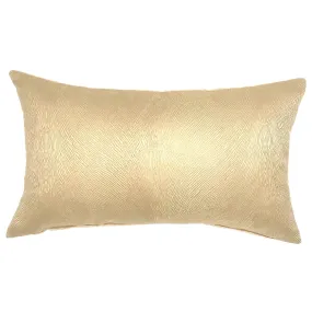 Woodwork Gold Lumbar Pillow Cover 13x22