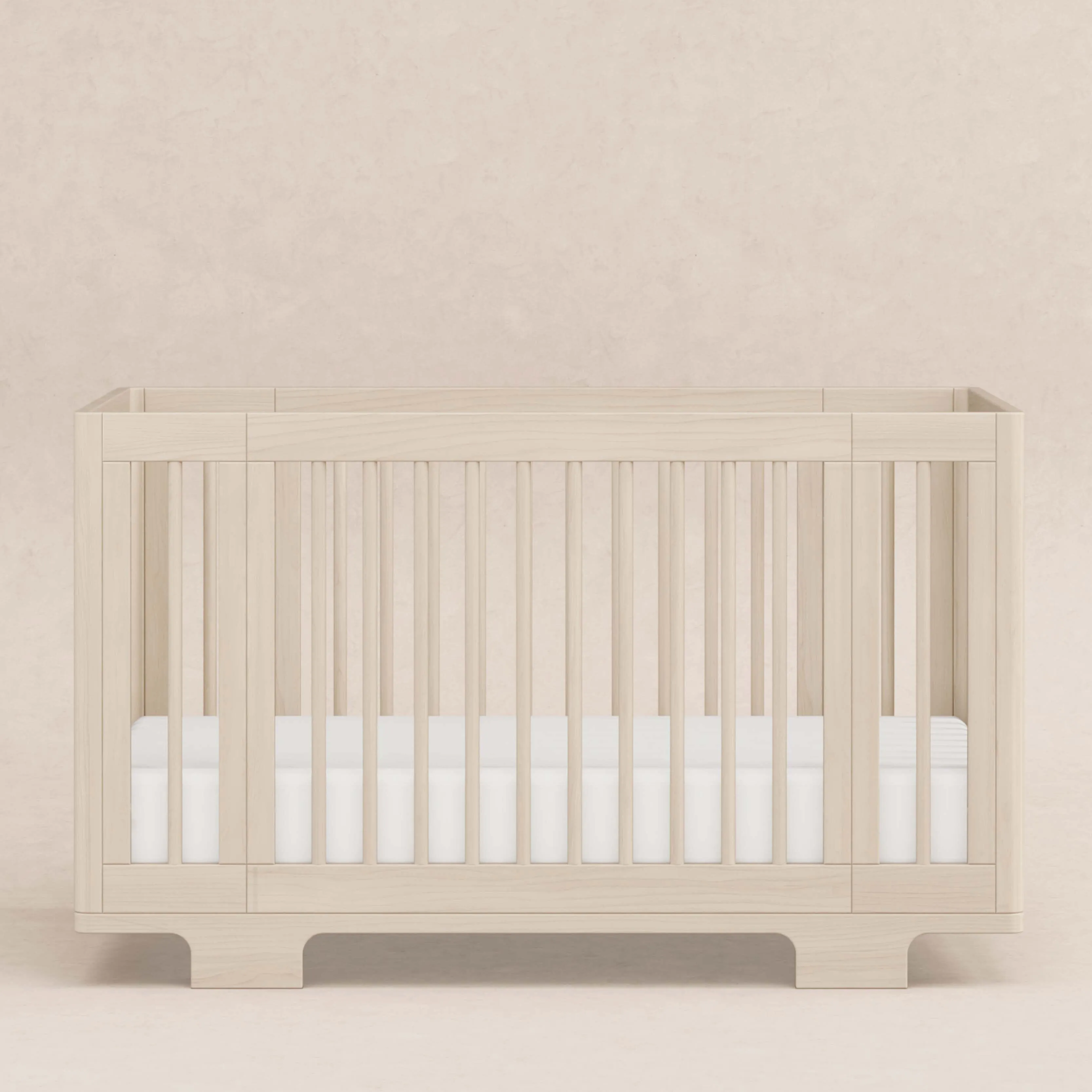 Yuzu 8-in-1 Convertible Crib with All-Stages Conversion Kits | Washed Natural