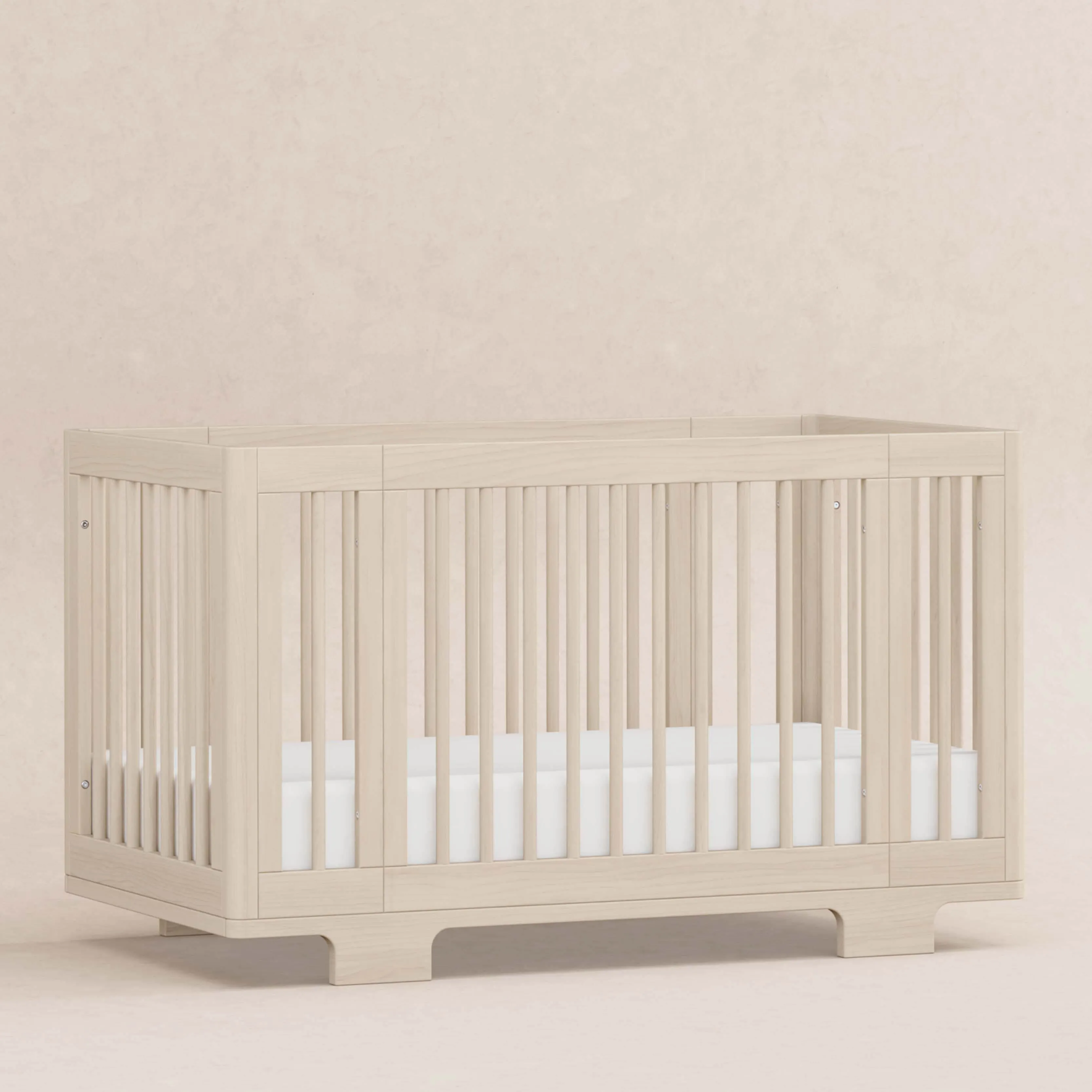 Yuzu 8-in-1 Convertible Crib with All-Stages Conversion Kits | Washed Natural