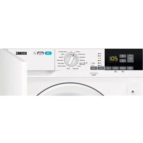 Zanussi Z716WT83BI 7kg 1600 Spin Integrated Washer Dryer, White